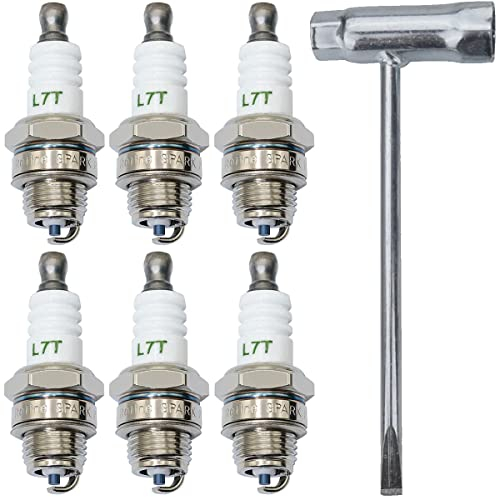 ZAMDOE L7T BPMR7A Zündkerze für STIHL 009 010 011 012 015 MS170 MS170C MS171 für Husqvarna 36 41 61 66 136 137 141 142, Remplace BPM7A BM6A RCJ6Y RCJ7Y WSR5F WS8E