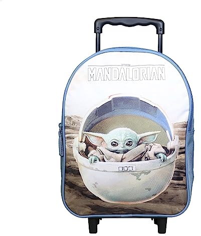 Bagtrotter Rucksack mit Rollen 31 cm Disney Star Wars/The Mandalorian Baby Yoda Beige