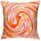Housse de coussin rétro des années 60, 70, 80 - Rose, orange et jaune - 45,7 x 45,7 cm - Pour décoration d'intérieur, canapé, salon, lit, voiture, canapé
