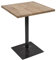 Mendler Bistrotisch HWC-H10, Bartisch Thekentisch, Industrial Gastronomie Ulme Holz MVG-Zertifiziert 76x60x60cm - Hellbraun