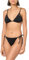 EMPORIO ARMANI Damen Triangel- und String-Bikini-Set mit brasilianischen Nieten, SCHWARZ, L