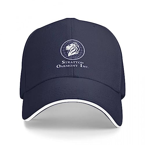 TQASER Basecap Wolf of Wall Street Stratton Oakmont Logo Cap Baseballmütze Strand Große Größe Hut Elegante Damen Hüte Herren Geschenk