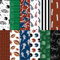 24 Stück Fußball Muster Papier 30,5 x 30,5 cm Fußball doppelseitiges Scrapbook Spezialpapier Scrapbook Papier für Kartenherstellung, Journaling, Planer, ästhetische Raumdekoration, Wandkunst