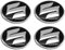 Auto Radnabenkappen für Suzuki JIMNY Grand Vitara Sx4 Swift 56MM Radnabenabdeckung Reifen Felgendeckel Aufkleber Nabenkappen Abzeichen Sticker Zubehör,A