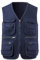 KTWOLEN Herren Outdoor Weste Baumwolle Anglerweste Freizeit Jagd Trekking Wander Angler Camping Safari Weste Ärmellos Jacke mit vielen praktischen Taschen, Navy Blau, XXL