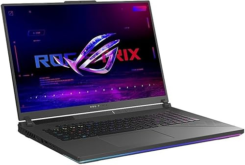 ASUS Ordinateur portable ROG Strix G16 16 240 Hz 1 To SSD 64 Go DDR5 RAM Win 11 Pro (processeur Intel 14e génération Core i9-14900HX Turbo 5,80 GHz, NVIDIA GeForce RTX 8 Go, 16 QHD (2560 x 1600) WQQ