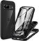 CENHUFO Coque Google Pixel 8a, Antichoc Housse avec Protection d'écran, 360° Protégé Téléphone Etui Double Face Bumper Transparent Case Robuste Portable Intégrale Coque pour Pixel 8a 5G - Noir