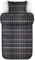 Marc O'Polo Bettwäsche Thori Dark Navy Karo Muster Kariert Linien Blau Braun Winter Flanell, Größe:Zusatzkissenbezug 40x80 cm