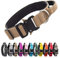 TSPRO Premium Hundehalsband mit Griff Dickes Verstellbares Taktisches Hundehalsband Schwere Ausführung Schnellverschluss Metallschnalle für Mittelgroße bis Große Hunde (M- Khaki)