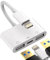 Lightning auf USB Und Charging Adapter(3 In 1)OTG 3.0 Stick für iPhone14 13 Laden Klinke Kabel für Apple MFI Certified Digital Kamera Card Tastatur Anschluss Buchse USB-A Kartenleser Splitter für iPad