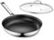 Innerwell Sartén Cerámica con Tapa 24 cm, Sartén de Inducción con Cerámico de Titanio Antiadherente, Sartén de Acero Inoxidable con Triple Construcción de Acero, Sin PFAS y PFOA