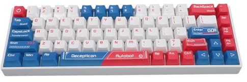 Sxhlseller 68 Tasten 60% Mechanische Tastatur, Blauer Schalter, Kabellose Bluetooth Gaming Tastatur mit 3 Modi, Typ C RGB Tastatur mit Hintergrundbeleuchtung für für Android für