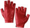 Harssidanzar Fingerlose Fahrhandschuhe Outdoor Sport Half Finger Handschuhe für Damen KL028EU,Rot, Größe L