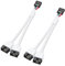 SinLoon - Juego de 2 placas base USB 2.0 de 9 pines, divisor de cabecera de 9 pines USB 2.0 hembra a doble cable de extensión macho de 9 pines, nailon trenzado (Blanco)