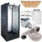 Weedness Grow Box Komplett Set LED 240 Watt Basic 80x80x160 cm - Zuchtzelt Growschrank Growzelt Anbau Indoor Complete Crow