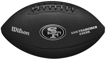 WILSON NFL Team Metallic Premiere Fußball, offizielle Größe, San Francisco 49ers