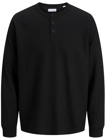 JACK & JONES Male Langarm-T-Shirt Einfarbig Langarm-T-Shirt