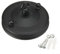 Oniissy 2pcs Vintage Ceiling Rose Hook Plate Light Fitting Chandelier Pendant Lamp Parts,Vintage Single Out Ceiling Rose Hook Plate for Light Fitting Chandelier(Black)