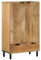vidaXL Highboard Braun 60x33x100 cm Massivholz Mango, Sideboard, Kommode. Aufbewahrungsmöbel, Beistellschrank, Anrichte, Hochschrank, Highboard schmal
