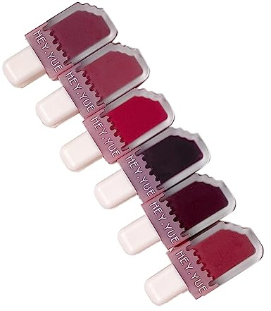 Swiixxer 6 Lipgloss Velvet Satin Lipstick Lip Ice Cream Lip Glaze Waterproof Long Lasting Beauty Woman Lips