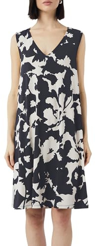 Comma Kurzes Kleid in A-Shape mit V-Ausschnitt