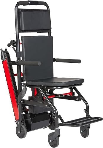 Silla de Ruedas Eléctrica para Subir Escaleras, Puede Subir Y Bajar Escaleras,Salvaescaleras Para Personas Mayores,Plegable,Aleación de Aluminio