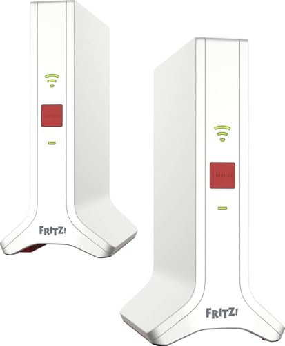 FRITZ!Repeater Mesh Set 4200 Ripetitore di rete 4200 Mbit/s Rosso, Bianco (MESH SET 4200 2-PACK - DE FACHHANDEL)