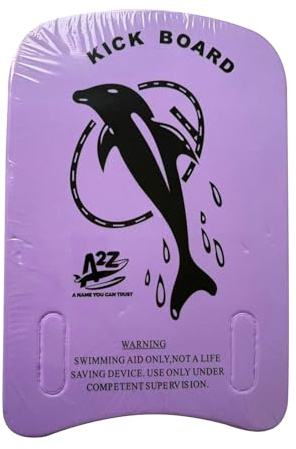 A2Z Schwimmbrett für Kinder, Delfin, aus EVA-Schaumstoff, 111,9 cm, 89,9 cm, 2,5 cm, leicht, Auftriebshilfe für Anfänger und Lerner, langlebig, 4 Stück