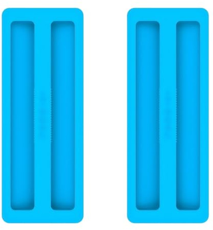 Vilgftyiet 2 Pcs Silicone Toaster Cover for 2-Slice Toasters, Heat-Resistant Dustproof Lid for Breakfast Machine, Kitchen Appliance Protector Blue