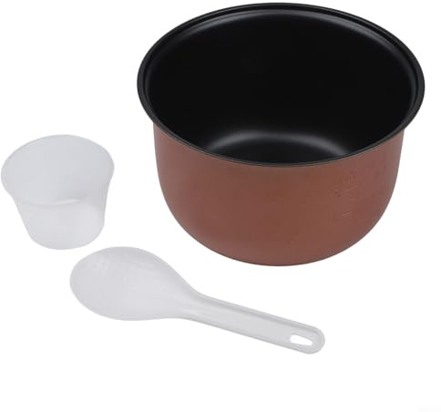 Non Replacement Inner Pot for Rice For Cooker with Scale Markings, Aluminum Alloy Construction for Everyday Kitchen Use (2L)