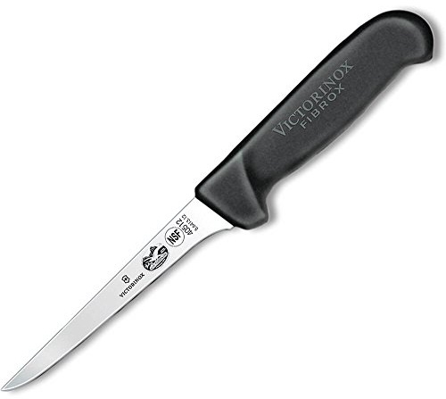 Victorinox Fibrox 5 Inch Boning Knife - Dishwasher Safe and Ergonomic Handle, Black