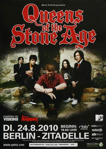 Queens of The Stone Age - Songs for Berlin, Berlin 2010 » Konzertplakat/Premium Poster | Live Konzert Veranstaltung | DIN A1 «
