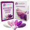 Intimate Rose Kegel-Übungsgewichte - Vom Arzt für Blasenkontrolle und Beckenbodenübungen empfohlen - Set aus 6 Premium Silikon-Kegeln mit Trainings-Kit für Frauen: Anfänger & Fortgeschrittene