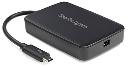 StarTech.com Adaptateur Thunderbolt 3 vers Thunderbolt 2 (Non Réversible) - Ordinateur Portable TB3 vers Appareils/Écrans TB2 (20Gbps) ou TB1 (10Gbps) - Noir - Windows/Mac (TBT3TBTADAP)
