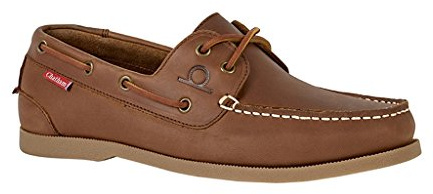 Chatham Mens Boat Shoes Dark Tan 8 UK