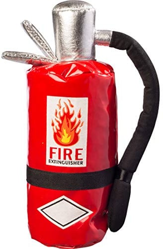 NET TOYS Lustige Handtasche Feuerlöscher | Rot-Schwarz | Ausgefallenes Party-Accessoires für Feuerwehr-Mann & -Frau | Nützlich für Kostümfest & Fasching
