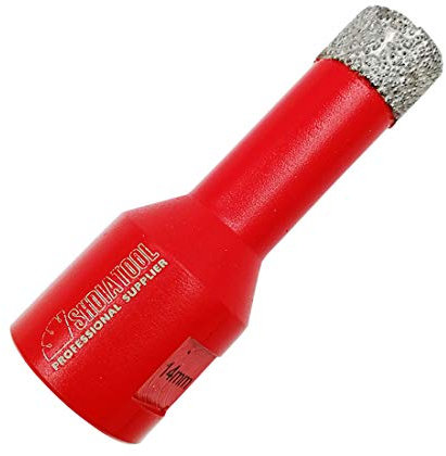 SHDIATOOL Dry Diamond Drill Core Bit Diameter 14mm Vacuum Brazed Drilling Porcelain Tile Granite Marble