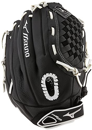 Mizuno Prospect Select Fp Youth Guante de Bola, Niña, Tartan Flex Web-Negro/Blanco, 12.5 | Utility
