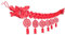 Lunar New Year Dragon Cover Dekorationen （Versammlungsbedürfnisse）, 2024 chinesisches Neujahr -Decor -Party Angel Party Supplies Lunar New Year Dekorationen für Geschäfte, Restaurant, Party, Zuhause