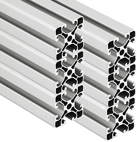 SCHMIDT systemprofile 6 Stab je 2000mm Aluminium Profil 40x40mm Nut 8 Strebenprofil eloxiert 4040 Aluprofil Konstruktionsprofil 2m - Gesamt 12m