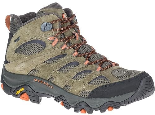 Merrell Homme Moab 3 Mid GTX Botte de randonnée, Olive, 45 EU