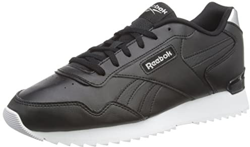 Reebok Damen Glide Ripple Clip Sneaker, Core Black Silver Met Footwear White, 40 EU