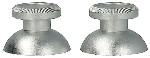 vhbw 2X Joysticks Compatible avec Sony Playstation PS4, 4 Manette de Jeu - Joystick, Aluminium, Argent