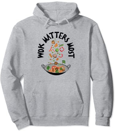 Cibo cinese Asiatico Wok Cottura Foodie Cib Felpa con Cappuccio