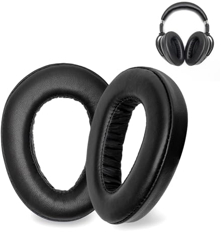 Voarmaks Ohrpolster aus Schaffell, Echtleder, Schaumstoffkissen, kompatibel mit Sennheiser PXC550 PXC550's 550-II MB 660 PXC 480 Serie Kopfhörer-Ersatz-Ohrpolster