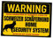 Schild Schweizer Schäferhund Warning Security System Türschild Hundeschild Warnschild Hund weißer