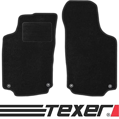TEXER Textil Fußmatten Passend für Opel Tigra II Twin Top Bj. 2004-2009 ANTHRAZIT