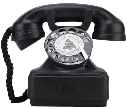 Vintage-Telefon-Dekoration, antike Telefon-Requisiten, europäische Telefon-Dekorationen für Café-Bar, alte Telefone Retro Telefon für Fotografie, Ornamente, Dekor-Ornament