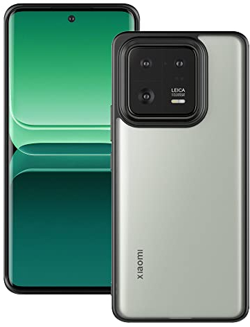 Eastcoo Slim Fit Hülle für Xiaomi 13 Pro, [Hard Frosted PC Back+Soft Black TPU Bumper] Leichte stoßfeste Schutzhülle für Xiaomi 13 Pro, Schwarz