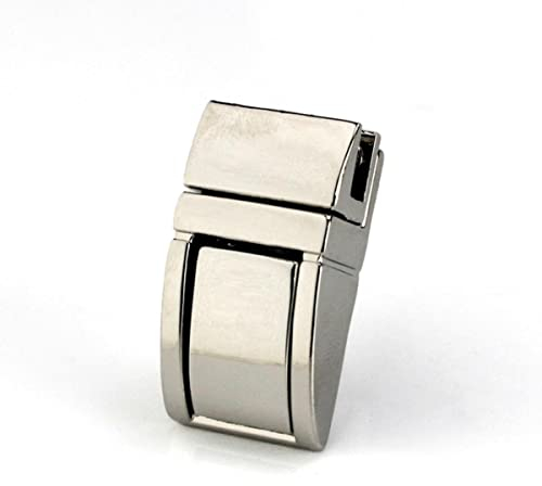 1 Stück Metall-Druckverschluss für Tasche, Aktentasche, Federverschluss, dekorative Verschlüsse, Verschluss, Lederhandwerk, DIY-Hardware-Zubehör, Silber